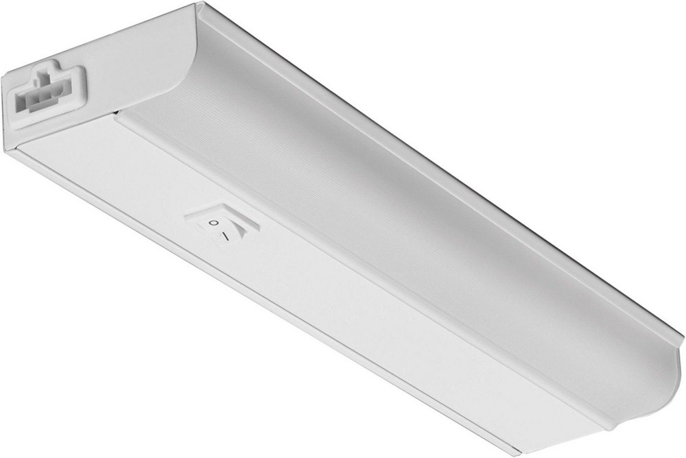 Lithonia Lighting-UCEL 12IN 30K 90CRI SWR WH M6-Contractor Select -UECL Series - 12 Inch 5.8W 1 LED Linkable Under Cabinet   White Finish with Frosted Acrylic Glass